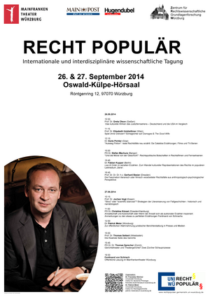 Plakat zur Tagung 'Recht Populär'