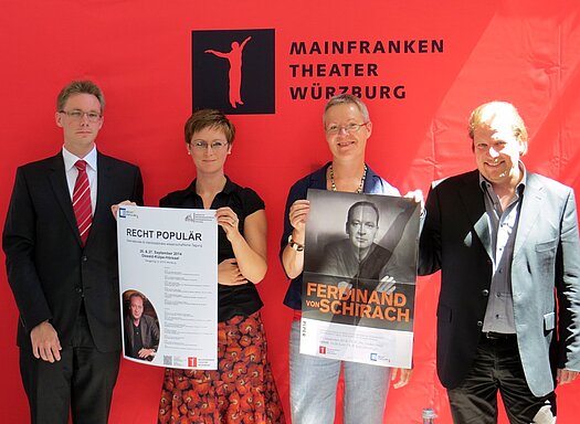 Pressekonferenz zur Tagung RECHT POPULÄR am 23.06.14 im Mainfrankentheater Würzburg