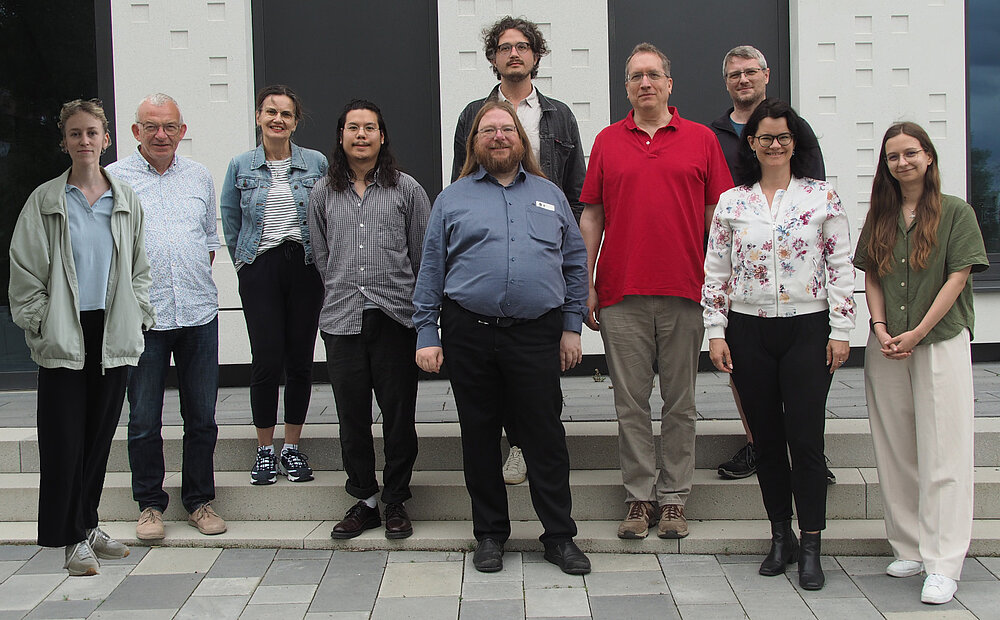 Mitarbeiter:innen des Lehrstuhls für Computerphilologie im Juni 2024